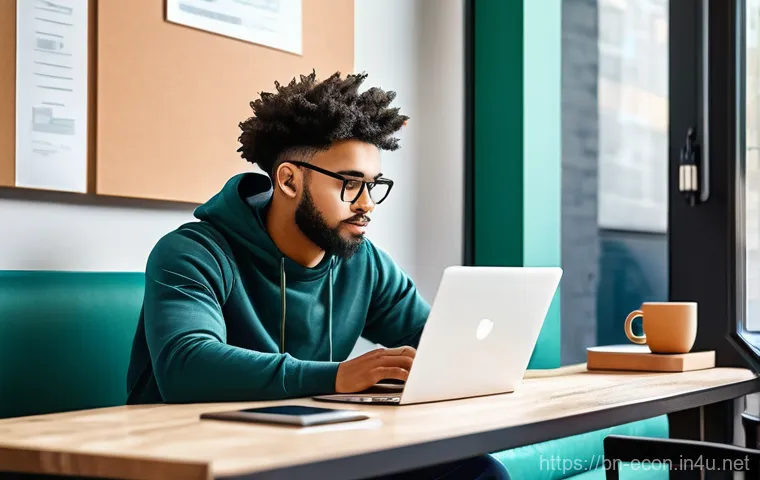 4차 산업혁명과 노동시장 변화 - **Prompt 2: "A multi-generational learning environment set in a cozy yet contemporary co-working spa...