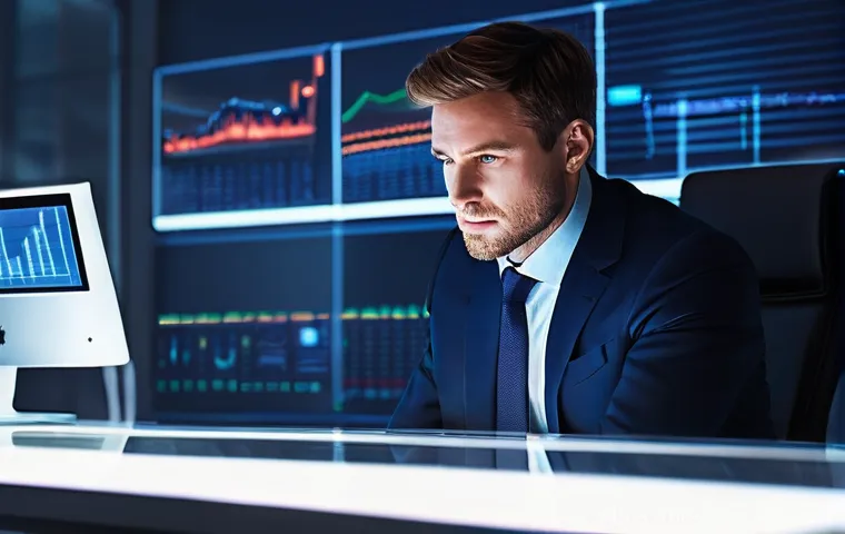 행동 재무학과 투자 심리 - **Prompt:** A discerning male investor, in his late 30s, dressed in a sharp, modern business suit, i...