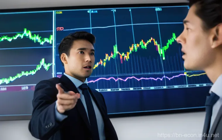 행동 재무학과 투자 심리 - **Prompt:** A discerning male investor, in his late 30s, dressed in a sharp, modern business suit, i...